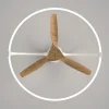 Ventilador de techo Mantra Nepal Blanco Madera clara Luz LED 105 cm