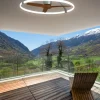 Ventilador de techo Mantra Nepal Plata Madera oscura Luz LED 105 cm