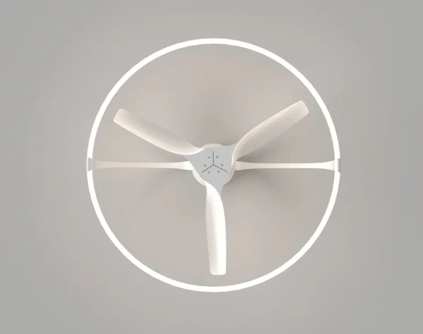 Ventilador de techo Mantra Nepal LED motor DC mando blanco 7530