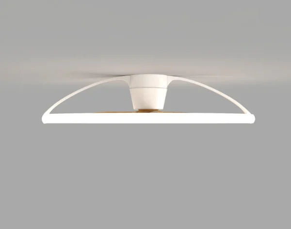 Ventilador de techo Mantra Nepal Blanco Madera clara Luz LED 105 cm