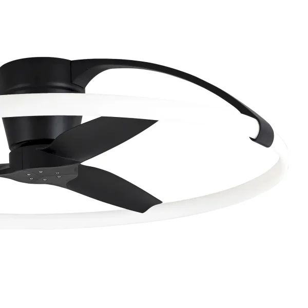 Ventilador de techo Mantra Nepal Negro Negro Luz LED 105 cm