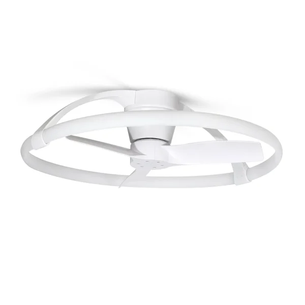 Ventilador de techo Mantra Nepal MINI Blanco Blanco Luz LED 74,1 cm