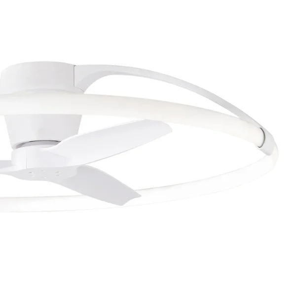 Ventilador de techo Mantra Nepal MINI Blanco Blanco Luz LED 74,1 cm