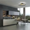 Ventilador de techo Mantra Ocean Negro Madera clara Luz LED 78 cm