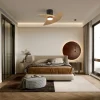 Ventilador de techo Mantra Ona Negro Madera Luz LED 70 cm