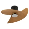 Ventilador de techo Mantra Ona Negro Madera Luz LED 70 cm