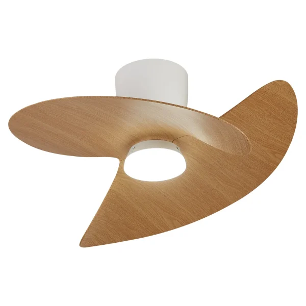 Ventilador de techo Mantra Ona Blanco Madera Luz LED 70 cm