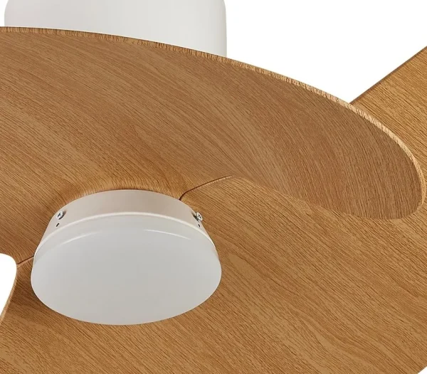 Ventilador de techo Mantra Ona Blanco Madera Luz LED 70 cm