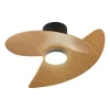 Ventilador de techo Mantra Ona Negro Madera Luz LED 70 cm