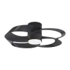 Ventilador de techo Mantra Rose Negro Negro Luz LED 65 cm