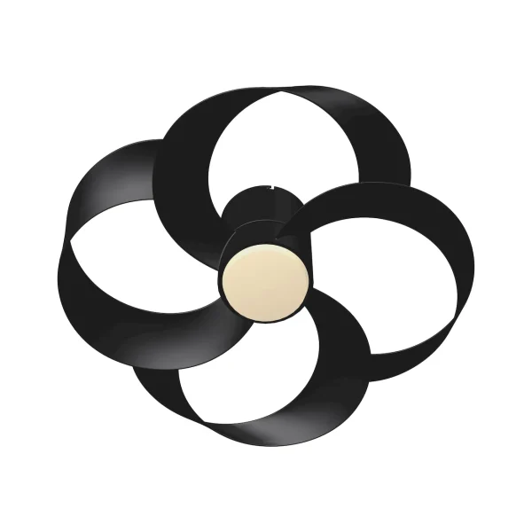 Ventilador de techo Mantra Rose Negro Negro Luz LED 65 cm