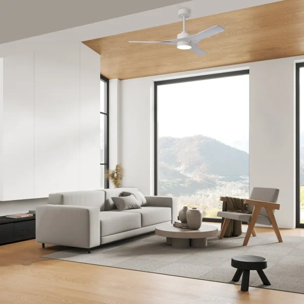 Ventilador de techo Mantra Thai Blanco Blanco Luz LED 122 cm