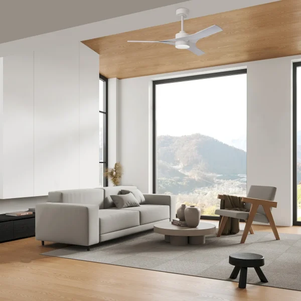 Ventilador de techo Mantra Thai Blanco Blanco Luz LED 122 cm