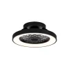 Ventilador Mantra Tibet MINI Negro Transparentes Luz LED 53 cm