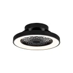 Ventilador Mantra Tibet MINI Negro Transparentes Luz LED 53 cm