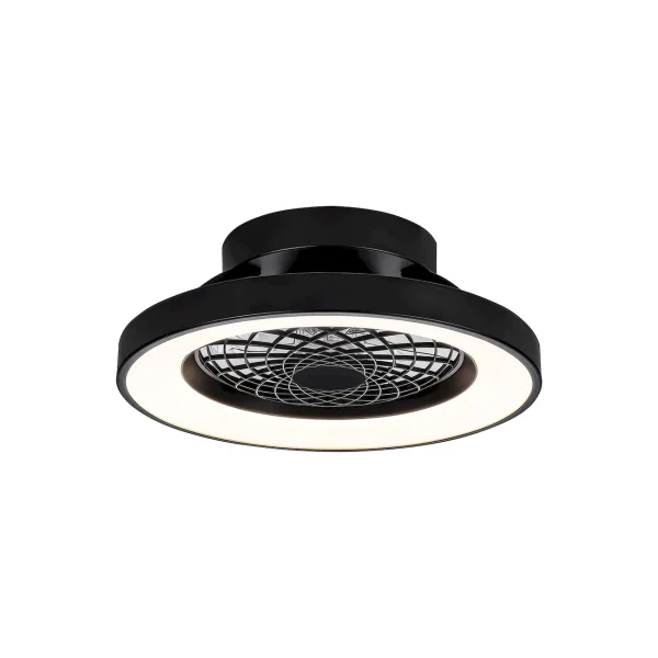 Ventilador Mantra Tibet MINI Negro Transparentes Luz LED 53 cm