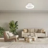 Ventilador Mantra Tibet MINI Blanco Transparentes Luz LED 53 cm