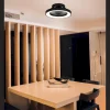 Ventilador Mantra Tibet MINI Negro Transparentes Luz LED 53 cm