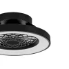 Ventilador Mantra Tibet MINI Negro Transparentes Luz LED 53 cm