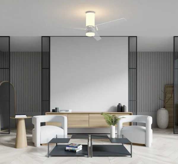 Ventilador Mantra Up & Down Transparente Transparentes Luz LED 122 cm