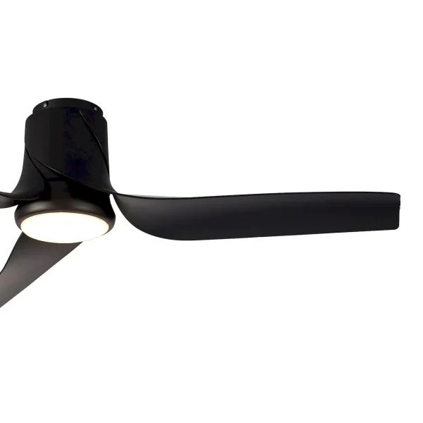 Ventilador de techo Mantra Ushuaia Negro Negro Luz LED 133,5 cm