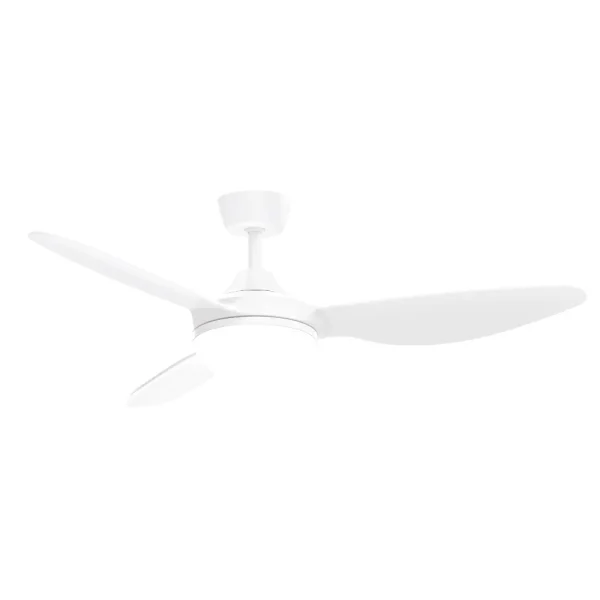 Ventilador de techo Mimax Cierzo blanco luz LED 132 cm