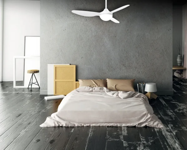 Ventilador de techo Mimax Cierzo blanco luz LED 132 cm