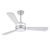 Ventilador de techo Mimax Garbi Plata Transparente LED 127 cm