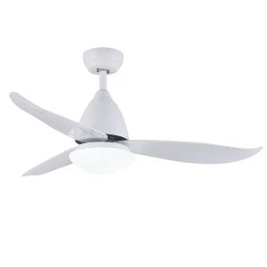 Ventilador de techo Mimax Kona blanco luz LED 116 cm