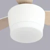 Ventilador de techo Mimax Levanto blanco madera LED 132 cm