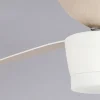 Ventilador de techo Mimax Levanto blanco madera LED 132 cm