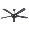 Ventilador de techo Mimax Monsoon negro Sin luz 142 cm