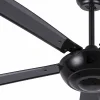 Ventilador de techo Mimax Monsoon negro Sin luz 142 cm