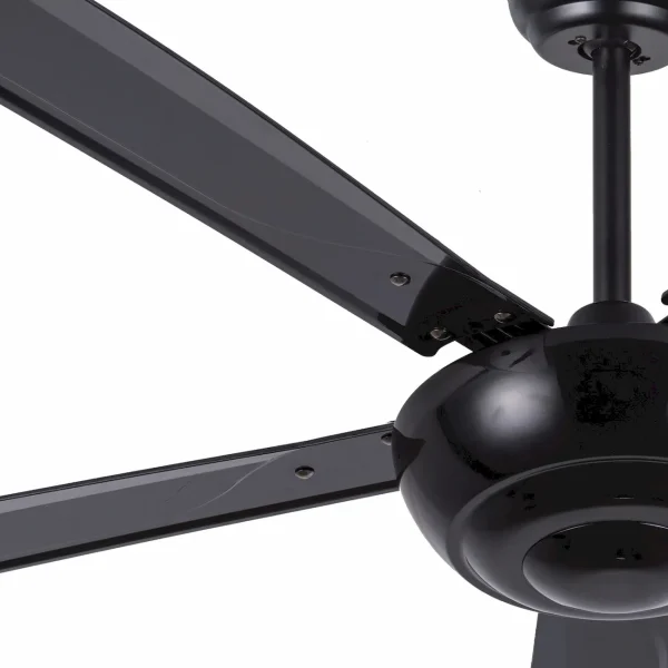 Ventilador de techo Mimax Monsoon negro Sin luz 142 cm