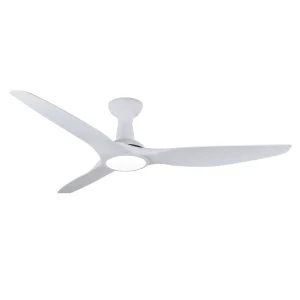 Ventilador de techo Mimax Ponente blanco luz LED 132 cm