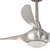 Ventilador de techo Mimax Sirocco níquel Gris LED 132 cm