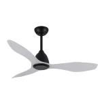 Ventilador de techo Mimax Taku negro Plata Sin luz 122 cm