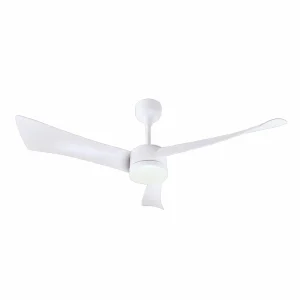 Ventilador de techo Mimax Tornado blanco luz LED 132 cm