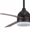 Ventilador de techo Mimax Tramuntana marrón LED 132 cm