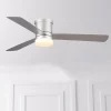 Ventilador de techo Mimax Zonda plata luz LED 132 cm