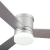 Ventilador de techo Mimax Zonda plata luz LED 132 cm