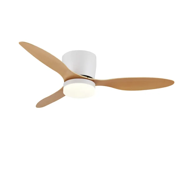 Ventilador de techo P&B Emily L blanco madera LED 107 cm