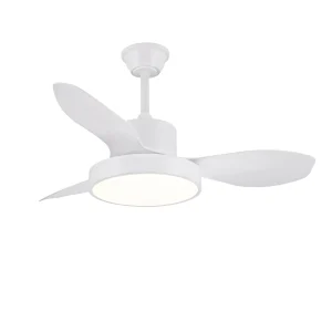 Ventilador de techo P&B Ginna S blanco madera LED 97 cm