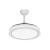Ventilador retráctil Abrila Bandido blanco luz LED 48-107 cm
