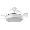 Ventilador retráctil Abrila Bayomo Mini blanco luz LED 40-91 cm