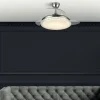 Ventilador retráctil Abrila Biliku níquel luz LED 50-107 cm