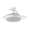 Ventilador retráctil Abrila Escorpion Mini blanco luz LED 40-91 cm