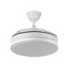 Ventilador retráctil Abrila Escorpion Mini blanco luz LED 40-91 cm