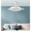 Ventilador retráctil Abrila Escorpion Mini blanco luz LED 40-91 cm