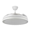 Ventilador retráctil Abrila Esparta Maxi blanco luz LED 58-132 cm